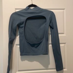 Zara open back long sleeve